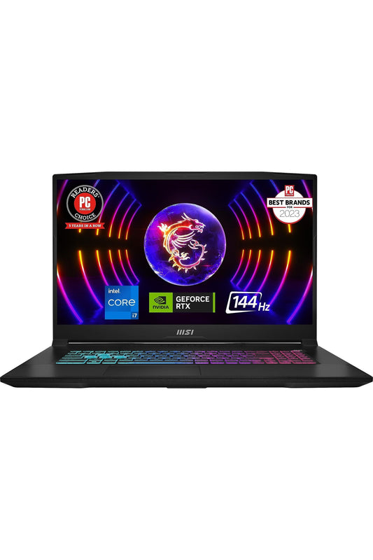 MSI Katana 17 Gaming Laptop: 13th Gen Intel Core i7, GeForce RTX 4060, 17.3" 144Hz FHD Display, 32GB DDR5, 1TB NVMe SSD