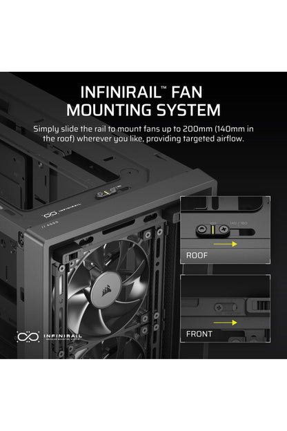 CORSAIR 4000D RS Frame Modular High Airflow Mid-Tower PC Case