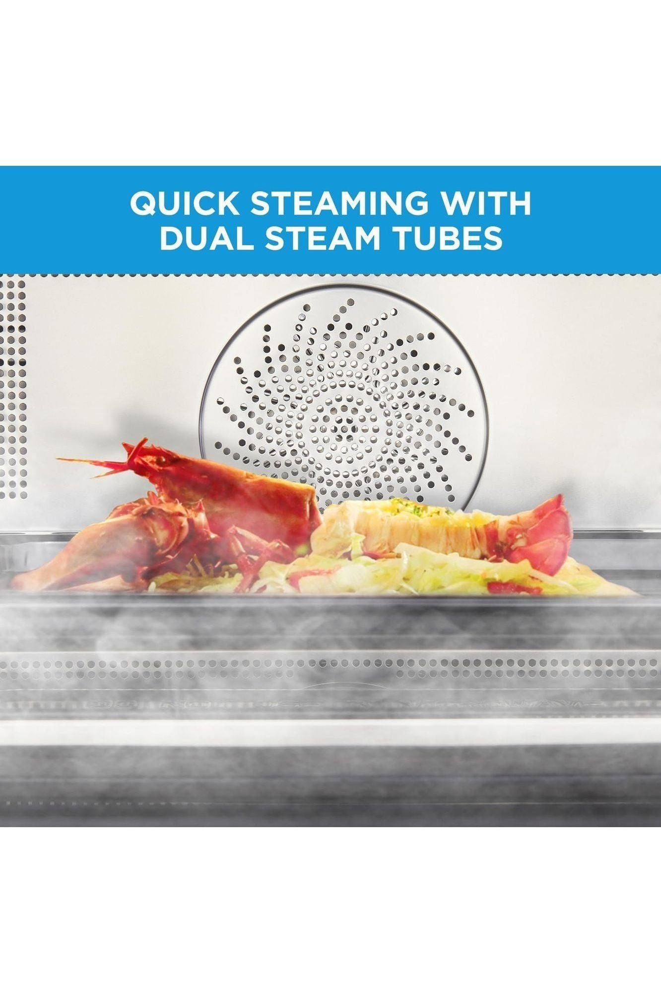 Midea 4-in-1 Multifunctional Microwave Steam Oven, Combo Air Fryer, Steamer & Microwave Oven, 32 Auto Functions, Adjustable Power and Temperature