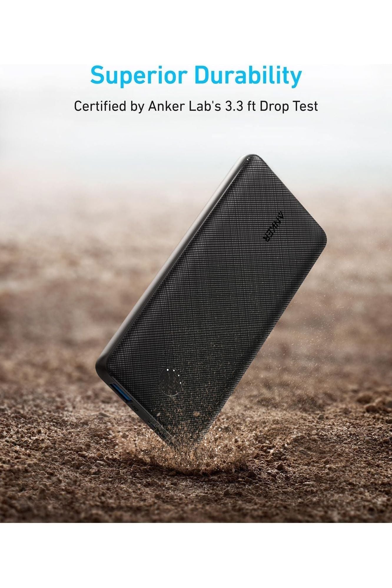 Anker Power Bank(PowerCore 10K),Compact Travel-Ready 10,000mAh Battery Pack with PowerIQ Charging Technology,5V/3A High-Speed Charging for iPhone,iPad,and More