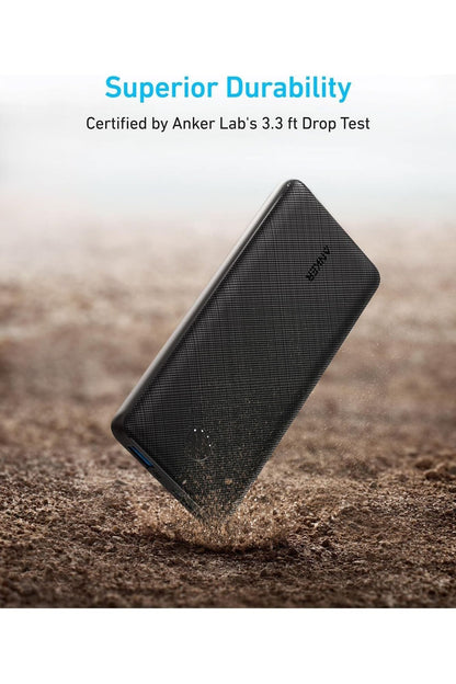 Anker Power Bank(PowerCore 10K),Compact Travel-Ready 10,000mAh Battery Pack with PowerIQ Charging Technology,5V/3A High-Speed Charging for iPhone,iPad,and More