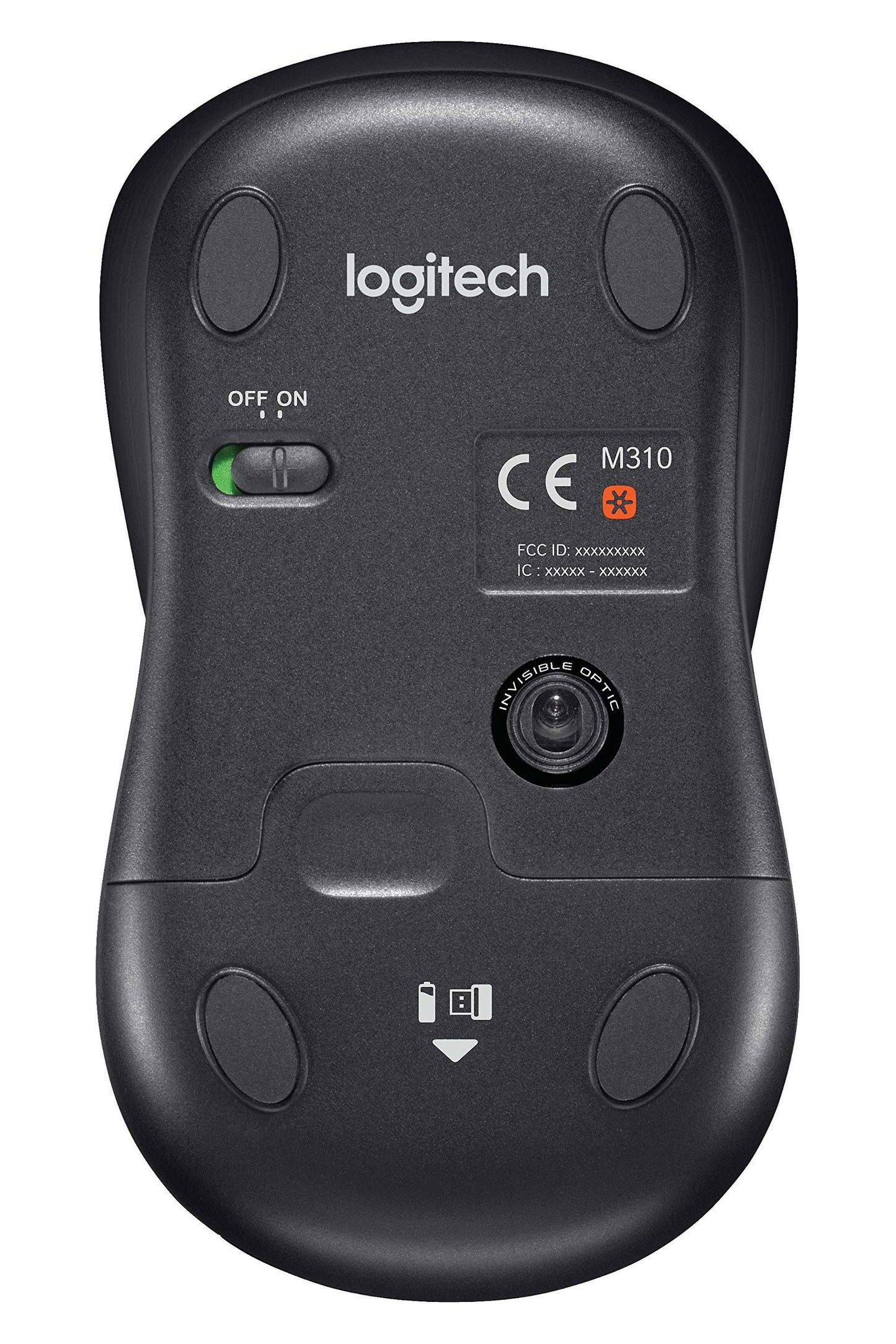 Logitech MK335 Quiet Wireless Keyboard and Mouse Combo - Black/Silver Keyboard and Mouse Combo Wireless, Ambidextrous