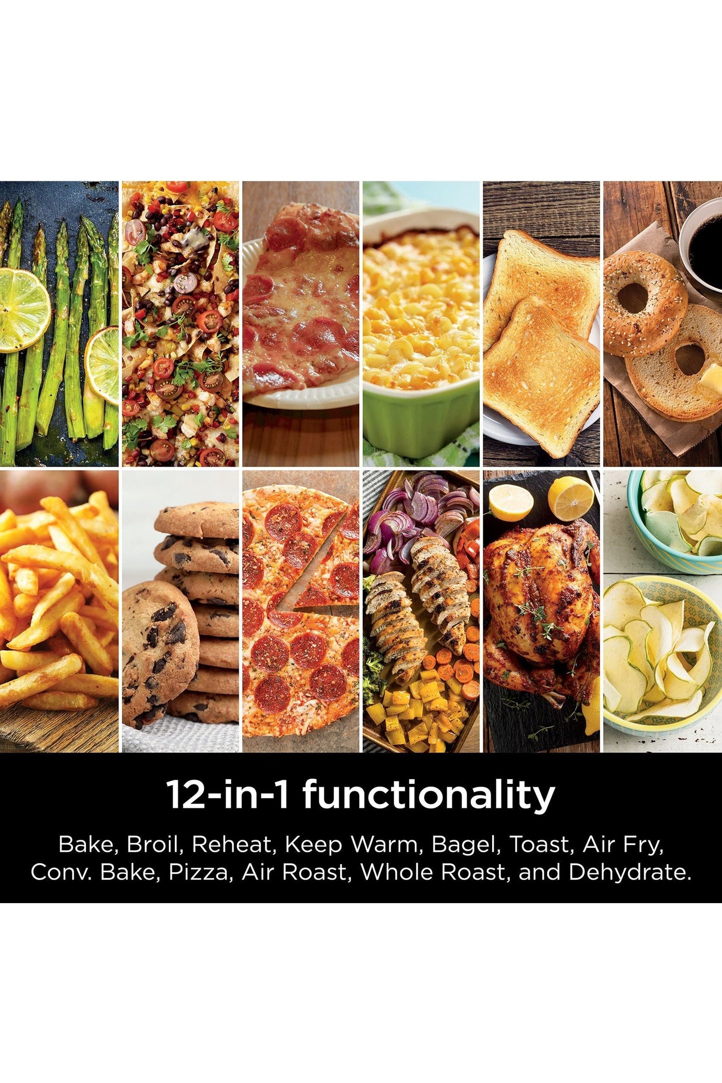 Ninja DCT451 12-in-1 Smart Double Oven with FlexDoor, Thermometer, FlavorSeal, Smart Finish, Rapid Top Convection and Air Fry Bottom , Stainless Steel